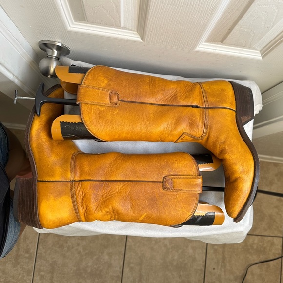 Vintage 1977 Stewart Boot Co. Handmade SOFT Leather Cowboy Boots Men's size 9 D - Picture 13 of 13